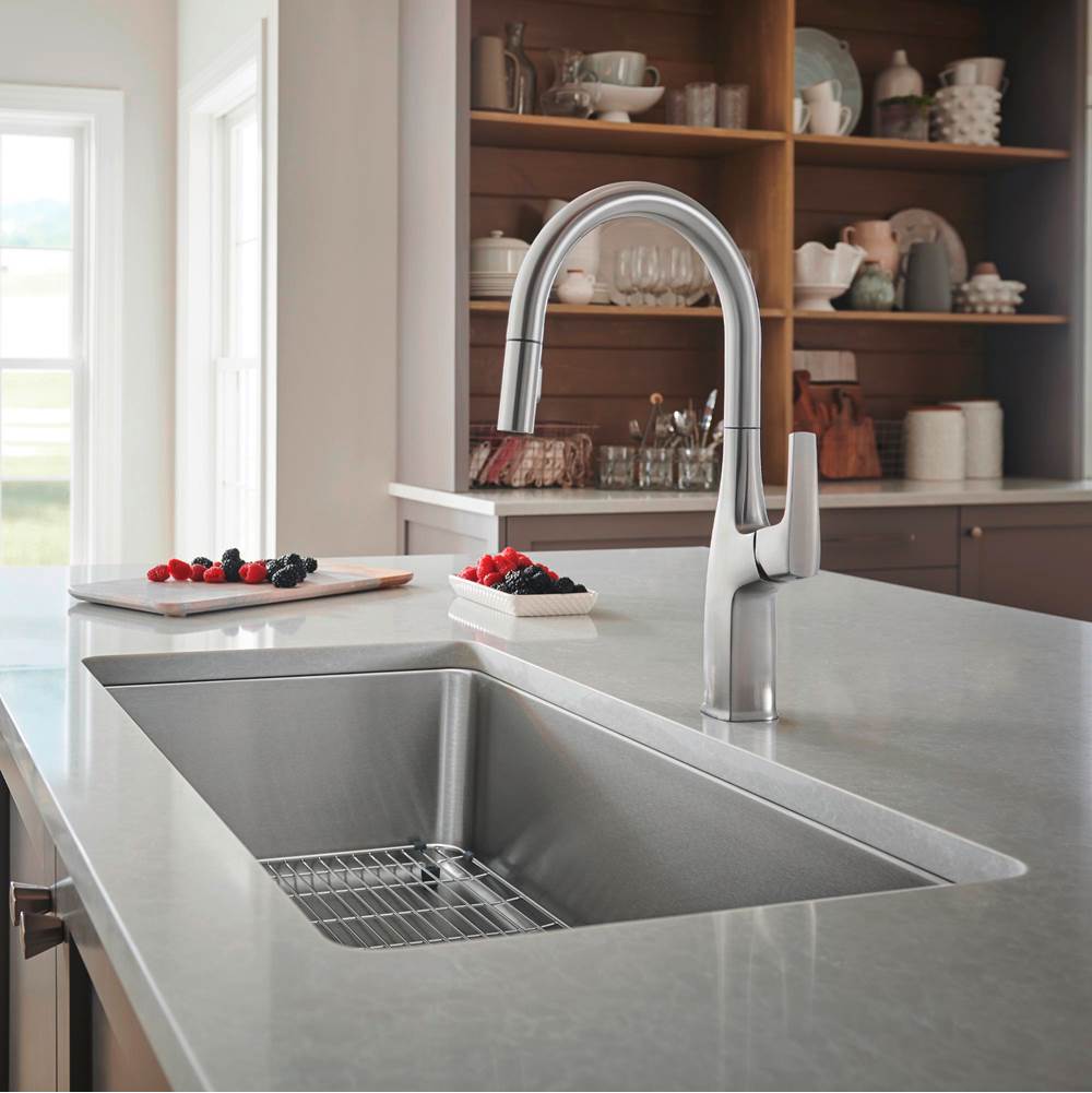 Blanco - Formera 33'' Super Single Undermount Stainless Steel Kitchen Sink - Satin Polish