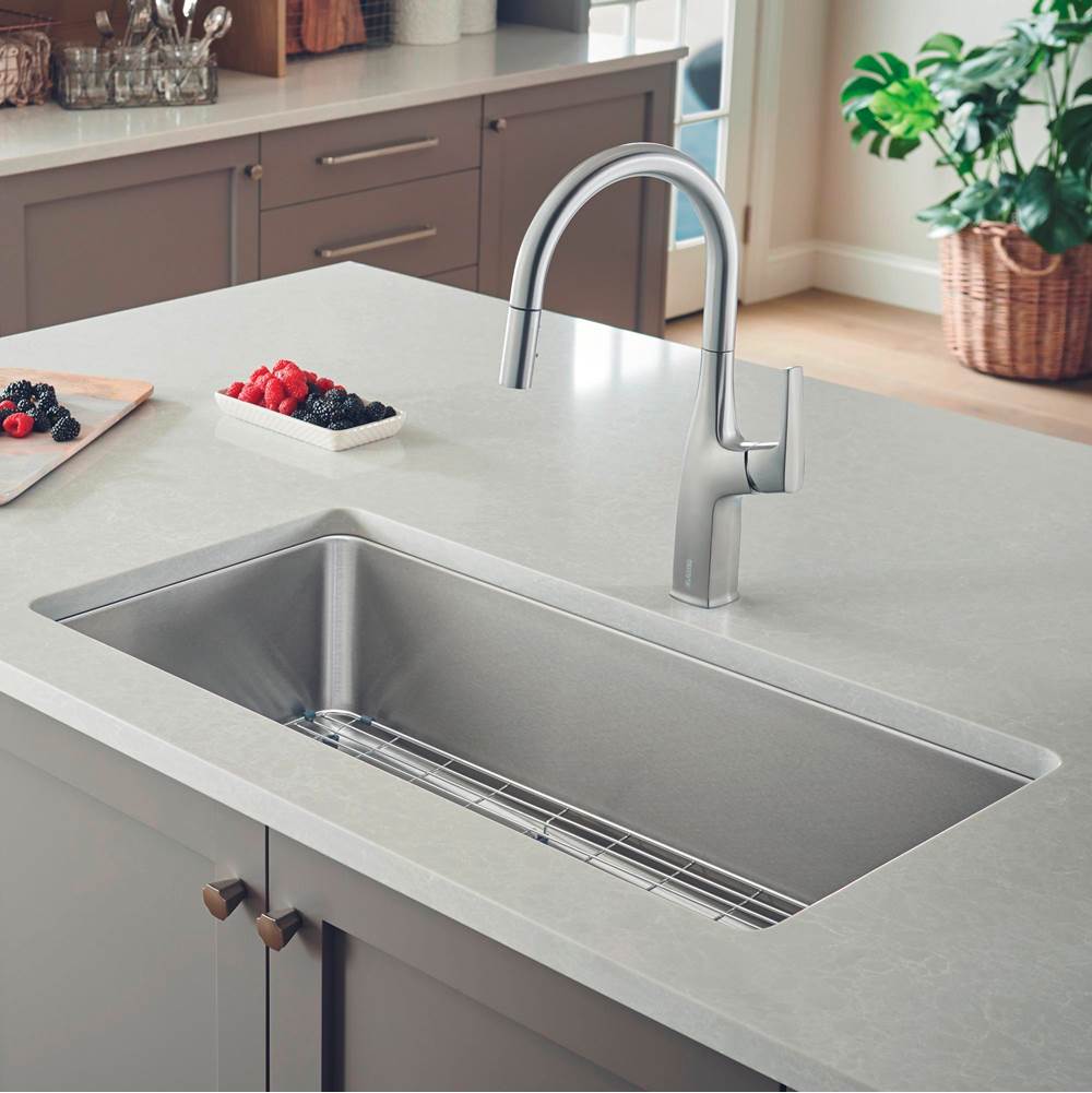Blanco - Formera 33'' Super Single Undermount Stainless Steel Kitchen Sink - Satin Polish