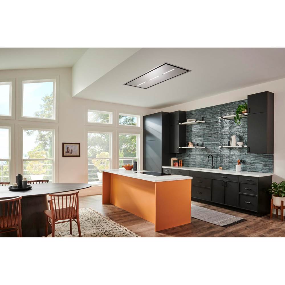 BEST Range Hoods - 63-Inch Ceiling Range Hood, Blower Sold Separately, Stainless Steel - Stainless Steel