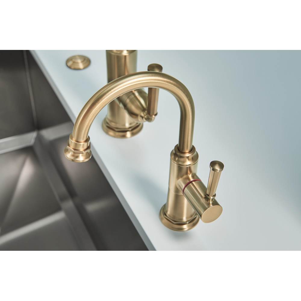 Brizo - Rook Instant Hot Faucet with Arc Spout - Luxe Gold