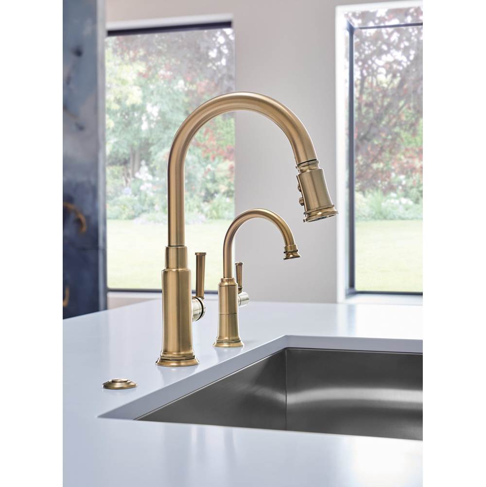 Brizo - Rook Instant Hot Faucet with Arc Spout - Luxe Gold