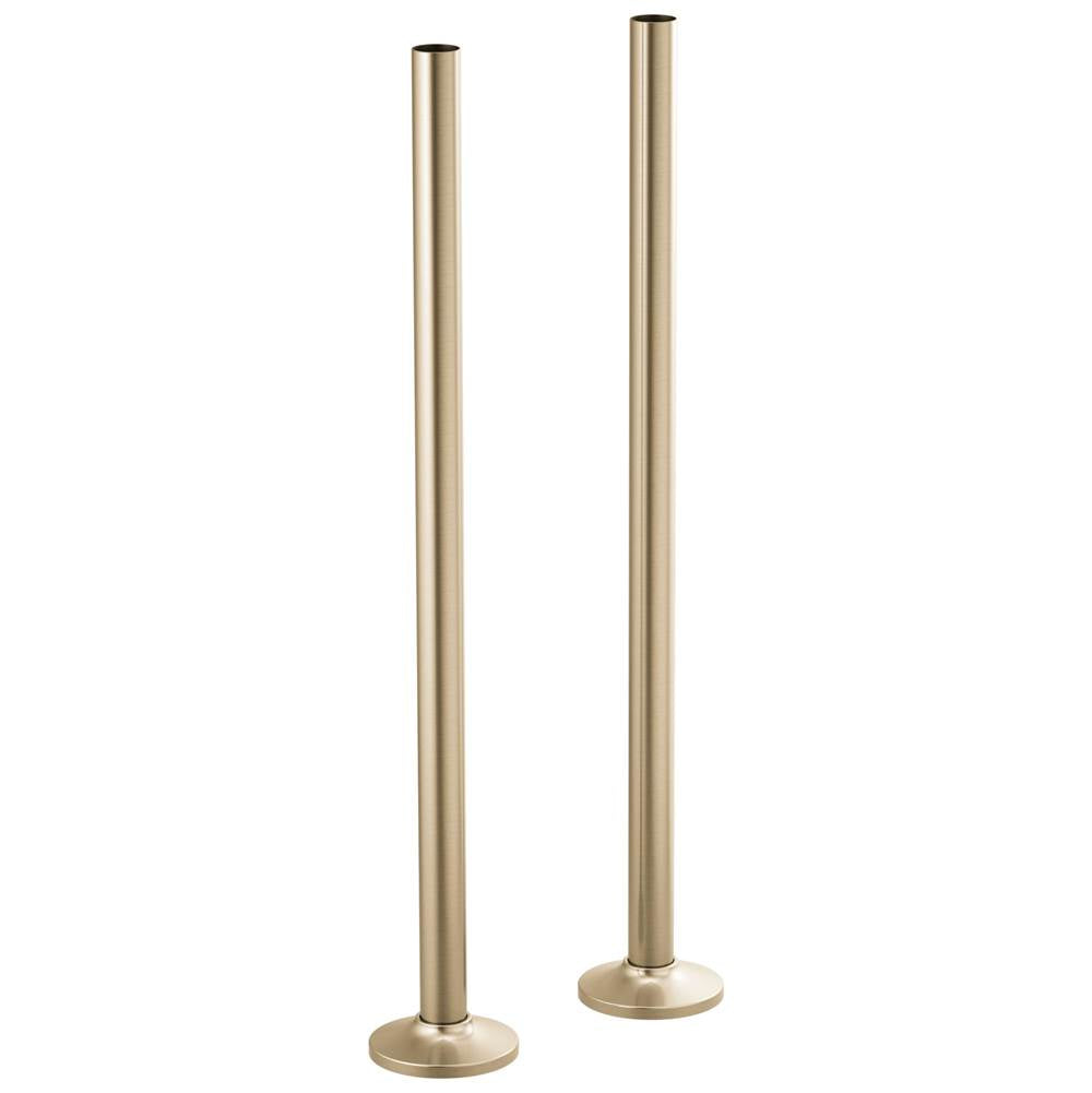 Brizo - Kintsu Floor Mount Tub Filler Unions - Luxe Gold