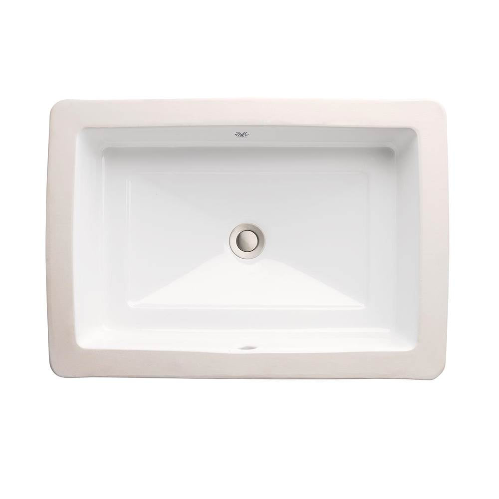 DXV - POP Rectangular Sink - Canvas White