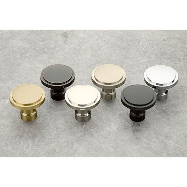 Emtek - Industrial Modern HAYDON CABINET KNOB, 1-1/4'', US4 - Satin Brass