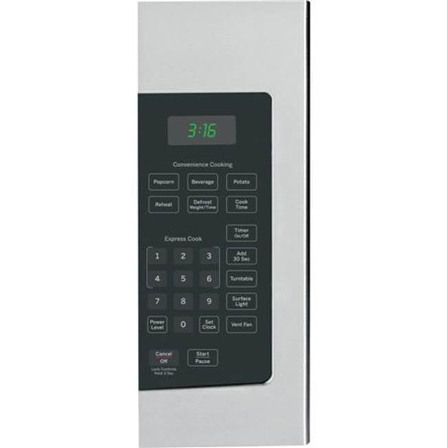 GE Appliances - GE 1.6 Cu. Ft. Over-the-Range Microwave Oven - Stainless Steel/Black