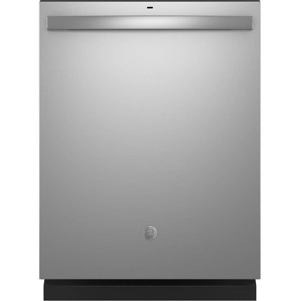 GE Appliances - Top Control with Plastic Interior Dishwasher with Sanitize Cycle and Dry Boost - Stainless Steel