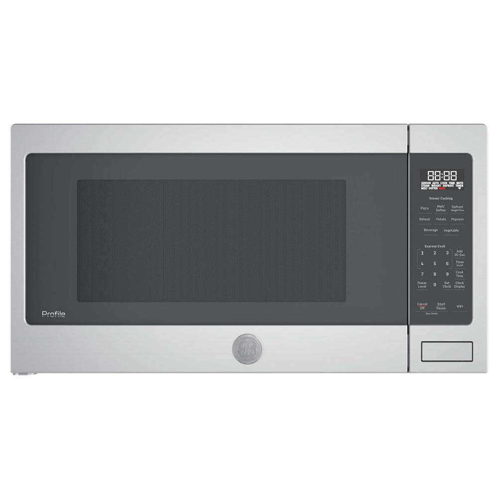 GE Profile Series - GE Profile 2.2 Cu. Ft. Countertop Sensor Microwave Oven - Stainless Steel