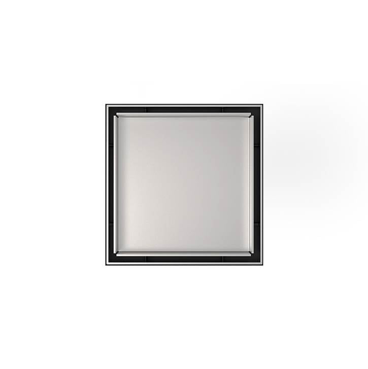 Infinity Drain - 5''x5'' LT5 Tile Drain Strainer-2'' Throat in Satin Stainless - Satin Stainless