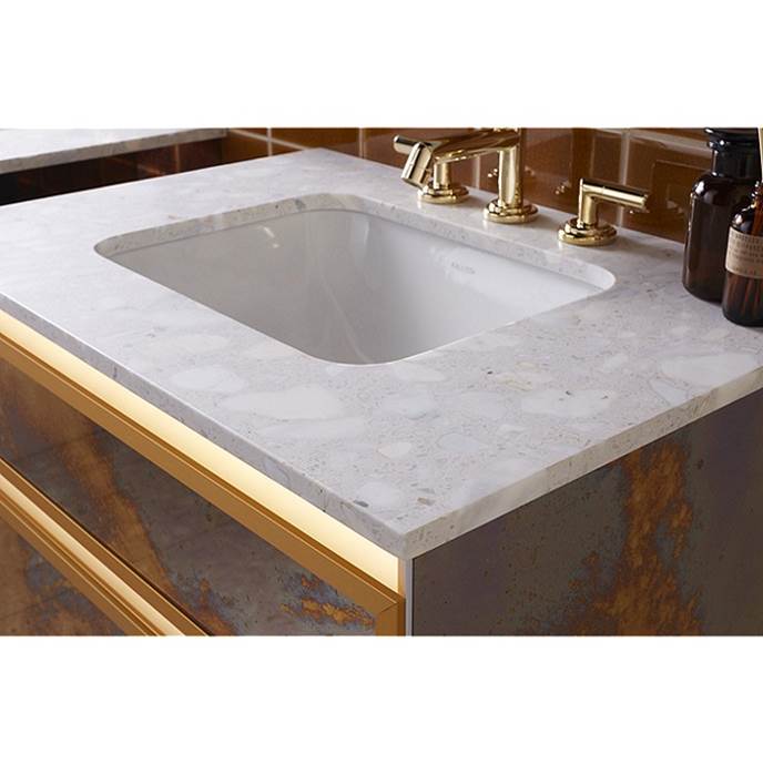Kallista - Perfect Um Sink, Soft Rectangle - Stucco White