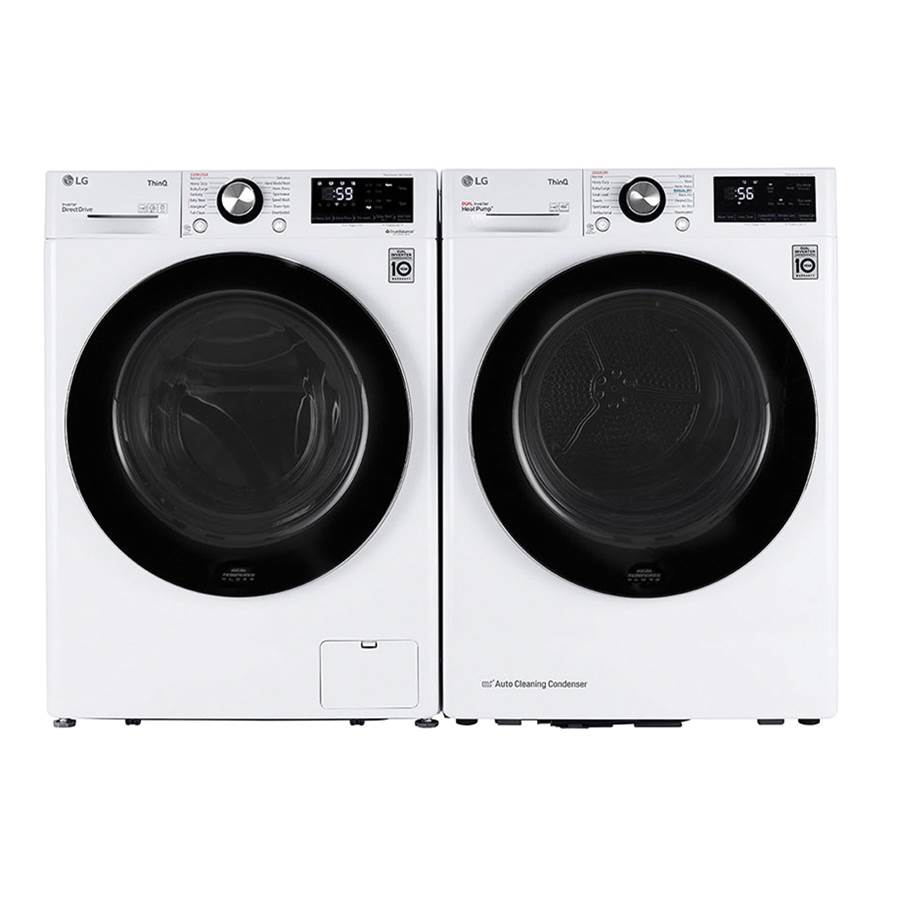 LG Appliances - 4.2 cu.ft. 24'' Compact Front LED Display with Dial-A-Cycle, Winkle Care, Ventless condensing system, White - White