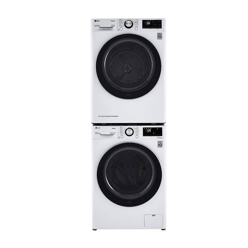LG Appliances - 4.2 cu.ft. 24'' Compact Front LED Display with Dial-A-Cycle, Winkle Care, Ventless condensing system, White - White