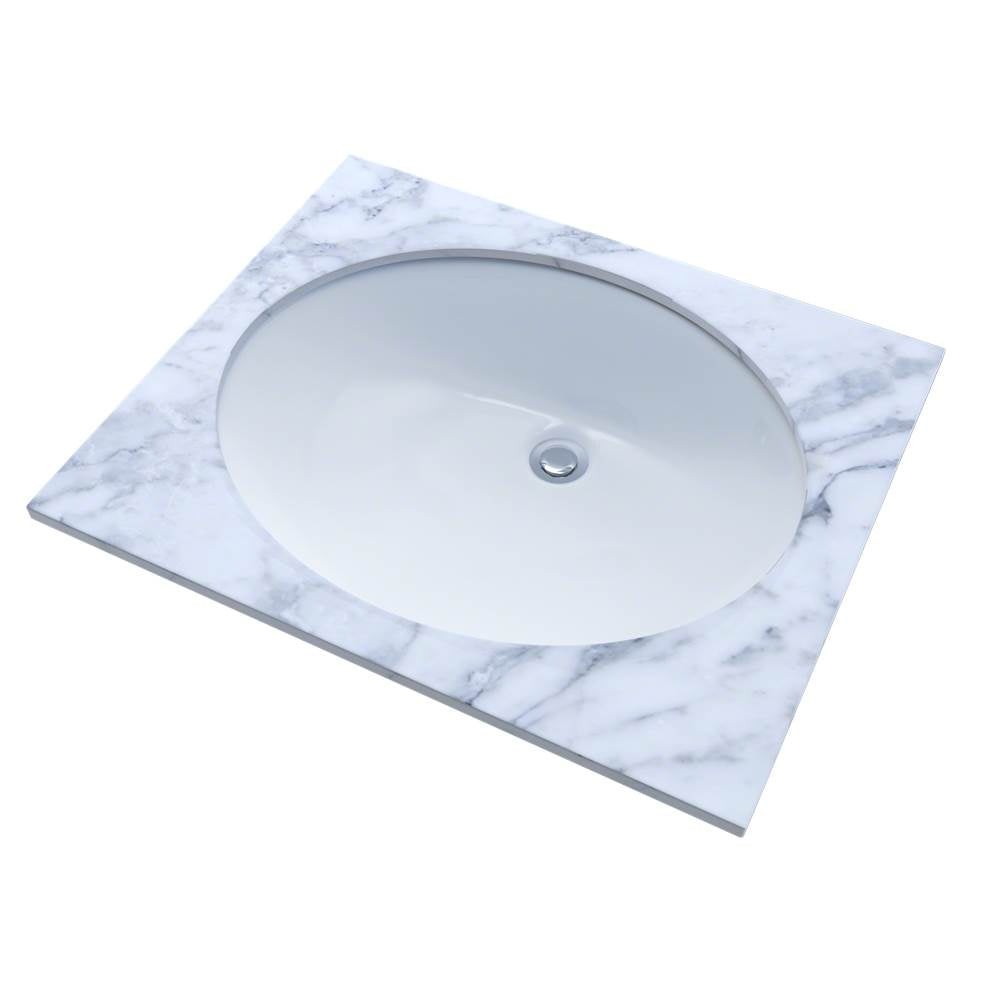 TOTO - Toto Rendezvous Oval Undermount Bathroom Sink With Cefiontect, Cotton White - Cotton White