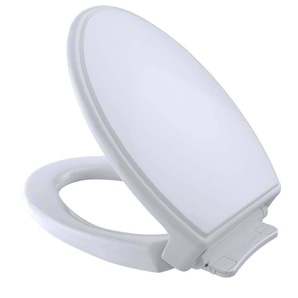 TOTO - TOTO Traditional SoftClose Slow Close Elongated Toilet Seat and Lid, Cotton White - Cotton White