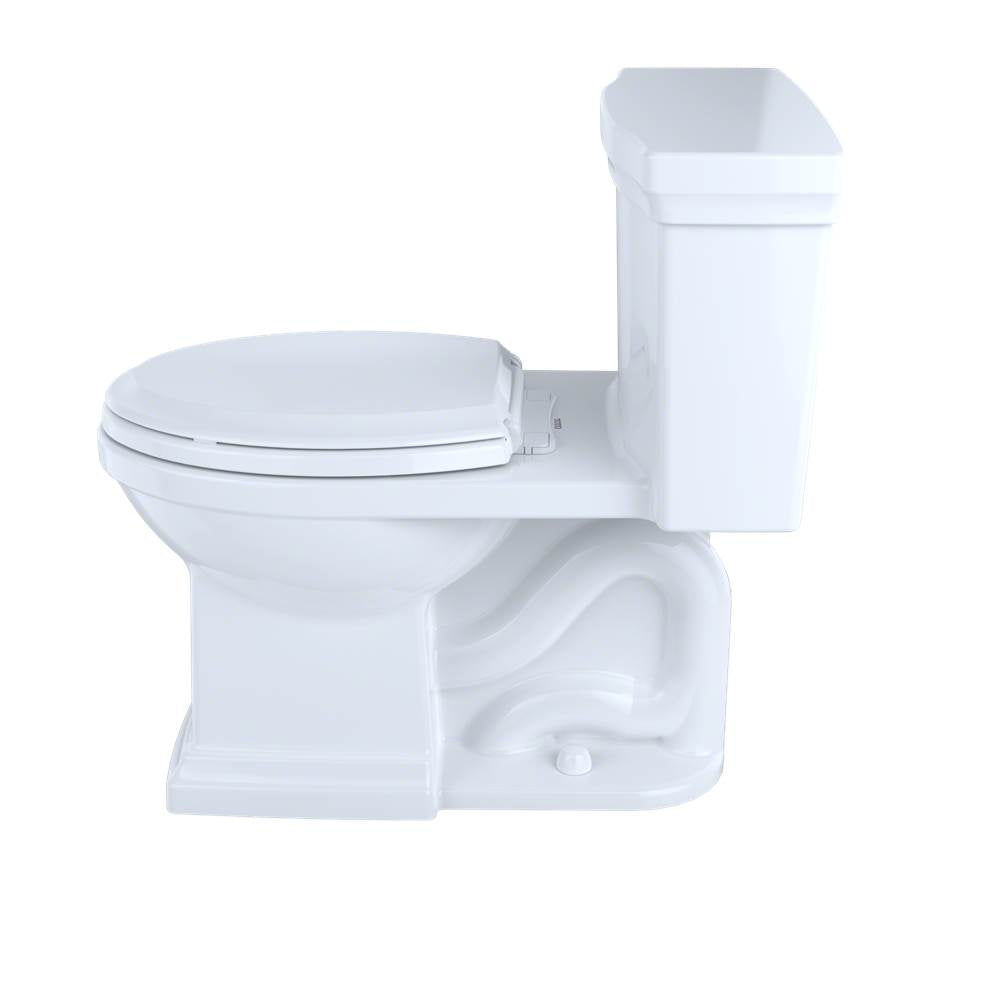 TOTO - TOTO Promenade II One-Piece Elongated 1.28 GPF Universal Height Toilet with CEFIONTECT, Cotton White - Cotton White