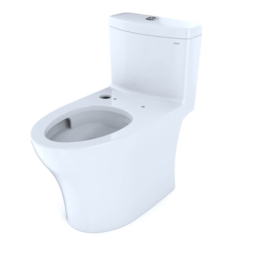 TOTO - Toto Aquia Iv One-Piece Elongated Dual Flush 1.28 And 0.9 Gpf Washlet+ And Auto Flush Ready Toilet With Cefiontect, Cotton White - Cotton White