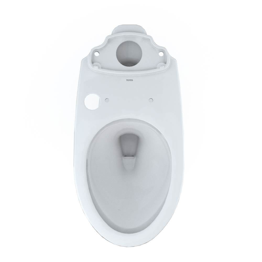 TOTO - Toto Drake Elongated Universal Height Tornado Flush Toilet Bowl With 10 Inch Rough-In And Cefiontect, Washlet+ Ready, Cotton White - Cotton White