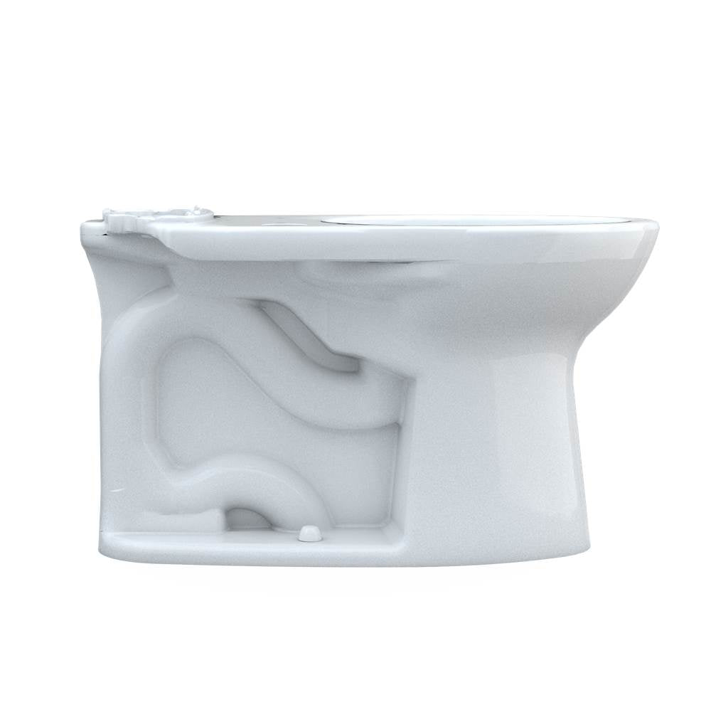 TOTO - Toto Drake Elongated Universal Height Tornado Flush Toilet Bowl With 10 Inch Rough-In And Cefiontect, Washlet+ Ready, Cotton White - Cotton White