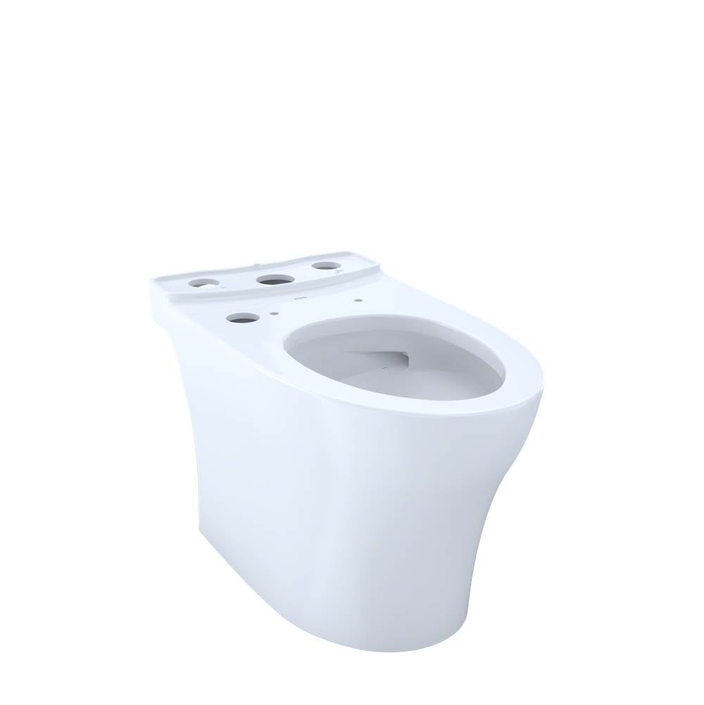 TOTO - Toto Aquia Iv Elongated Universal Height Skirted Toilet Bowl With Cefiontect, Washlet+ Ready, Cotton White - Cotton White