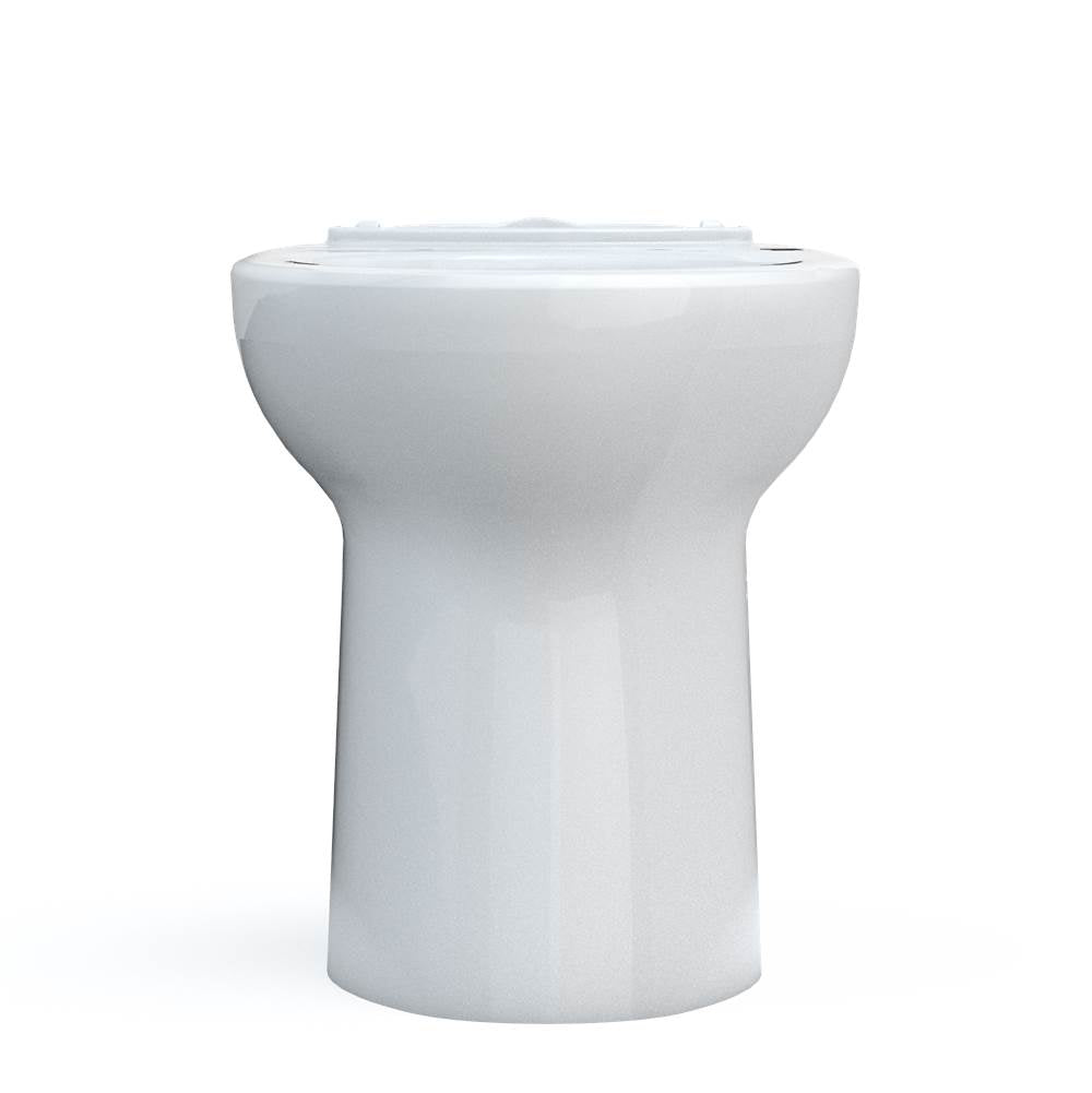TOTO - Toto Drake Elongated Universal Height Tornado Flush Toilet Bowl With 10 Inch Rough-In And Cefiontect, Washlet+ Ready, Cotton White - Cotton White