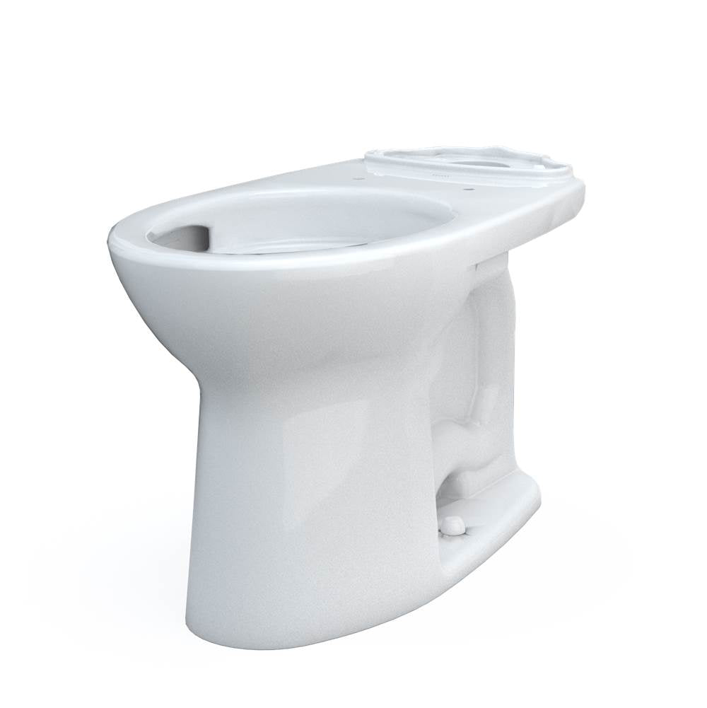 TOTO - Toto Drake Elongated Universal Height Tornado Flush Toilet Bowl With 10 Inch Rough-In And Cefiontect, Cotton White - Cotton White