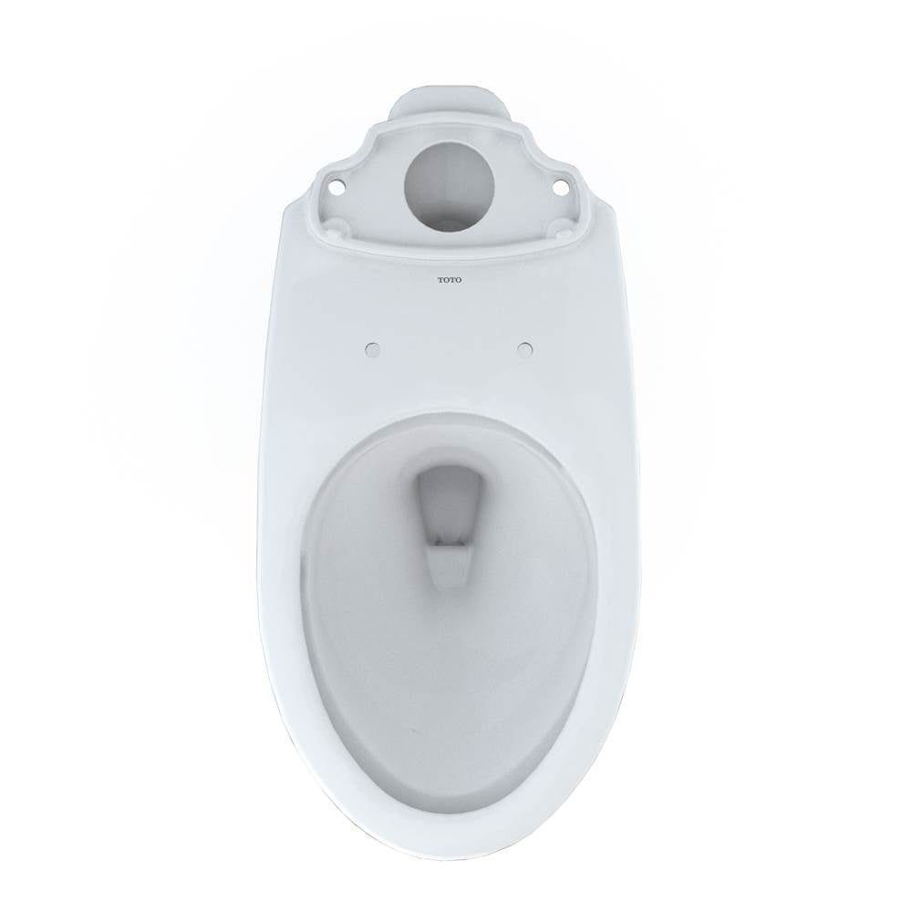 TOTO - Toto Drake Elongated Universal Height Tornado Flush Toilet Bowl With 10 Inch Rough-In And Cefiontect, Cotton White - Cotton White