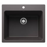 Blanco - Liven SILGRANIT 25'' Single Bowl Dual Mount Laundry Sink - Cinder - Cinder