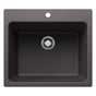 Blanco - Liven SILGRANIT 25'' Single Bowl Dual Mount Laundry Sink - Cinder - Cinder