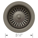 Blanco - Color-Coordinated Metal Basket Strainer - Volcano Gray - Volcano Gray