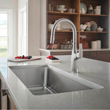 Blanco - Formera 33'' Super Single Undermount Stainless Steel Kitchen Sink - Satin Polish