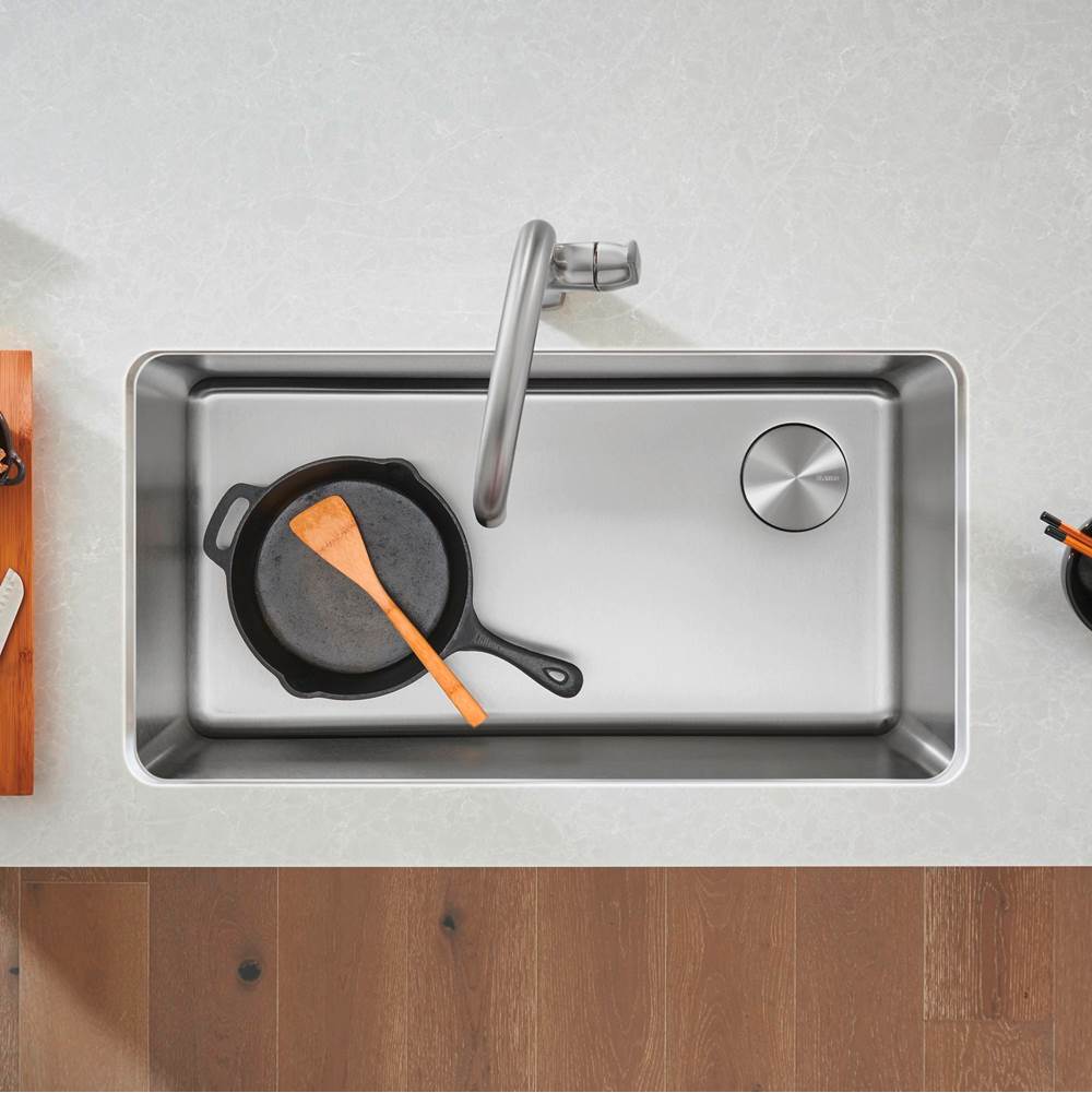 Blanco - Formera 33'' Super Single Undermount Stainless Steel Kitchen Sink - Satin Polish