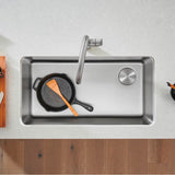 Blanco - Formera 33'' Super Single Undermount Stainless Steel Kitchen Sink - Satin Polish