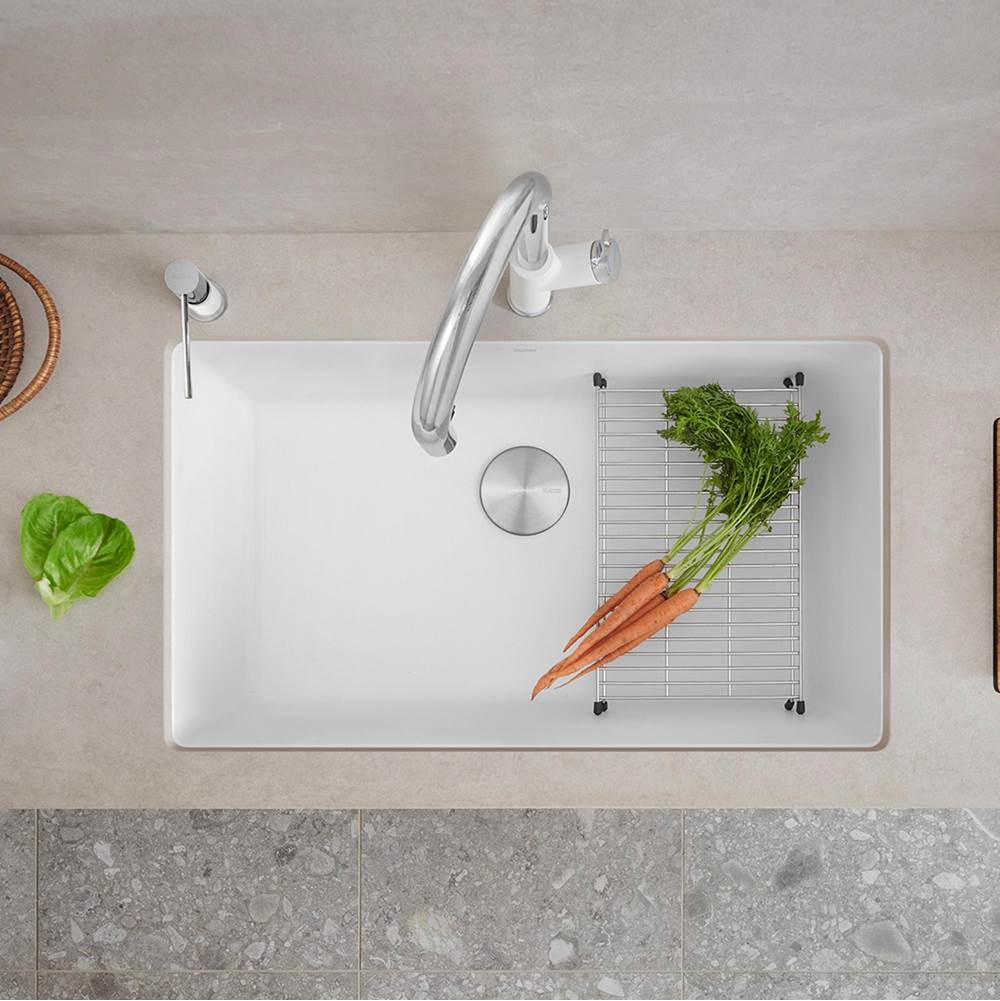 Blanco - Precis SILGRANIT 32'' Super Single Undermount Kitchen Sink - White - White
