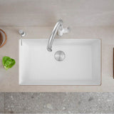 Blanco - Precis SILGRANIT 32'' Super Single Undermount Kitchen Sink - White - White