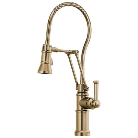 Brizo - Artesso Articulating Faucet With Finished Hose - Luxe Gold