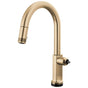 Brizo - Kintsu SmartTouch Pull-Down Faucet with Arc Spout - Less Handle - Luxe Gold