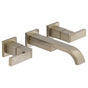 Brizo - Siderna Two-Handle Wall Mount Lavatory Faucet - Less Handles 1.5 GPM - Brushed Nickel