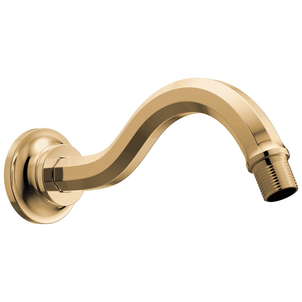 Brizo - BeauclereE Shower Arm and Flange - Polished Gold