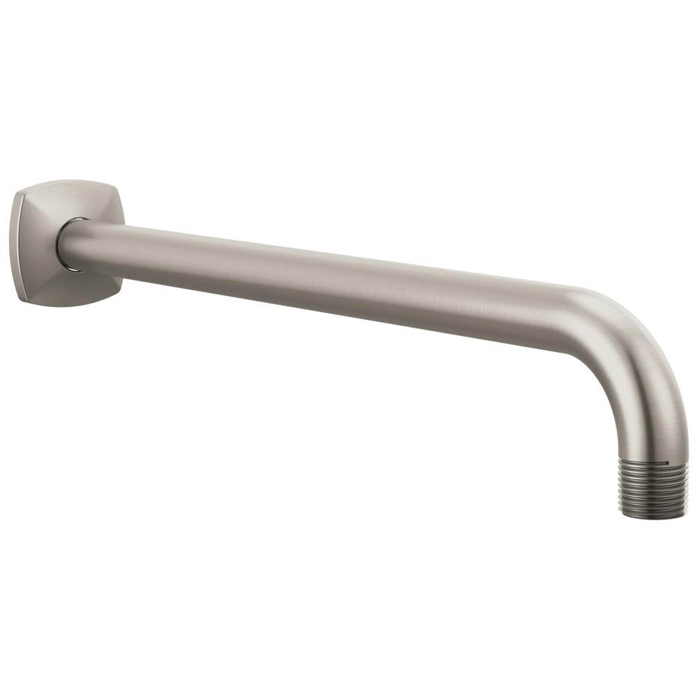 Brizo - AllariaE 13'' Wall Mount Shower Arm and Flange - Luxe Nickel