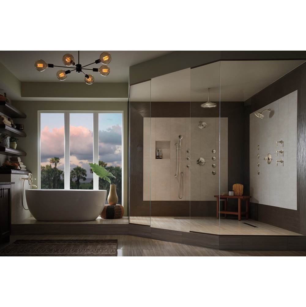 Brizo - Universal Showering 7'' Classic Round H2Okinetic<sup></sup> Single Function Wall Mount Showerhead - Polished Nickel