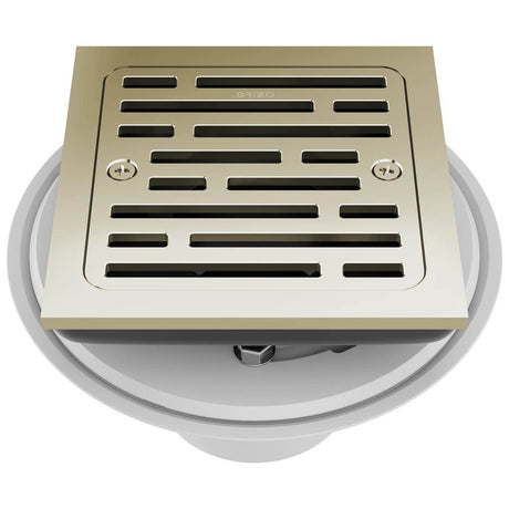 Brizo - Other 4'' Tile-In Square Shower Drain - Polished Nickel