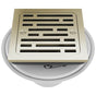 Brizo - Other 4'' Tile-In Square Shower Drain - Polished Nickel