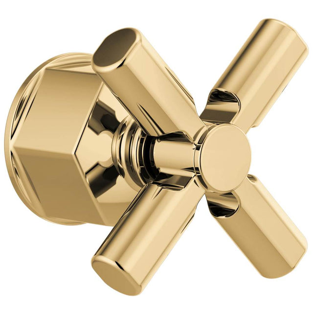 Brizo - Invari Single-Handle Floor Mount Tub Filler Cross Handle Kit - Polished Gold