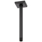 Brizo - Universal Showering 10'' Ceiling Mount Shower Arm And Square Flange - Matte Black