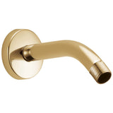 Brizo - Universal Showering 7'' Linear Round Wall Mount Shower Arm And Flange - Polished Gold