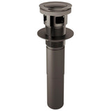 Brizo - Other Push Button Pop-Up Lavatory Drain With Overflow - Brilliance Black Onyx