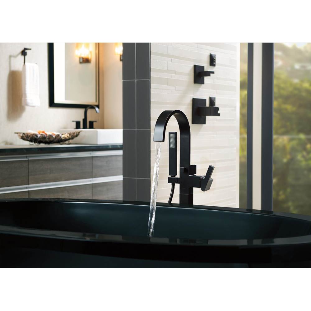 Brizo - Siderna Single-Handle Freestanding Tub Filler - Matte Black