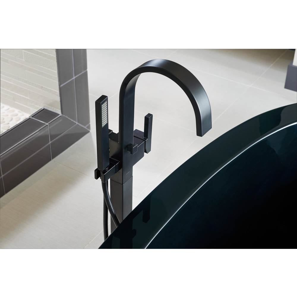 Brizo - Siderna Single-Handle Freestanding Tub Filler - Matte Black