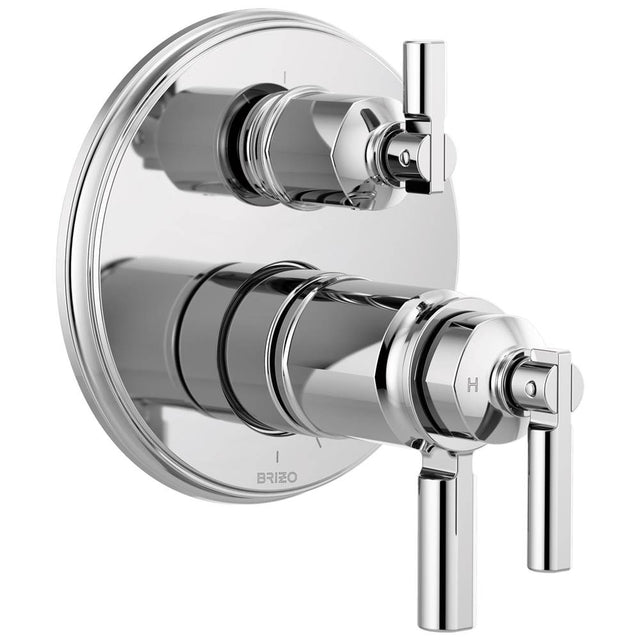 Brizo - Invari Tempassure Thermostatic Valve With Integrated 3-Function Diverter Trim - Chrome