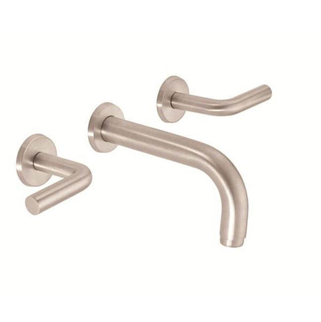 California Faucets - Two Handle Lavatory Wall Faucet Trim Only - Polished Brass Uncoated