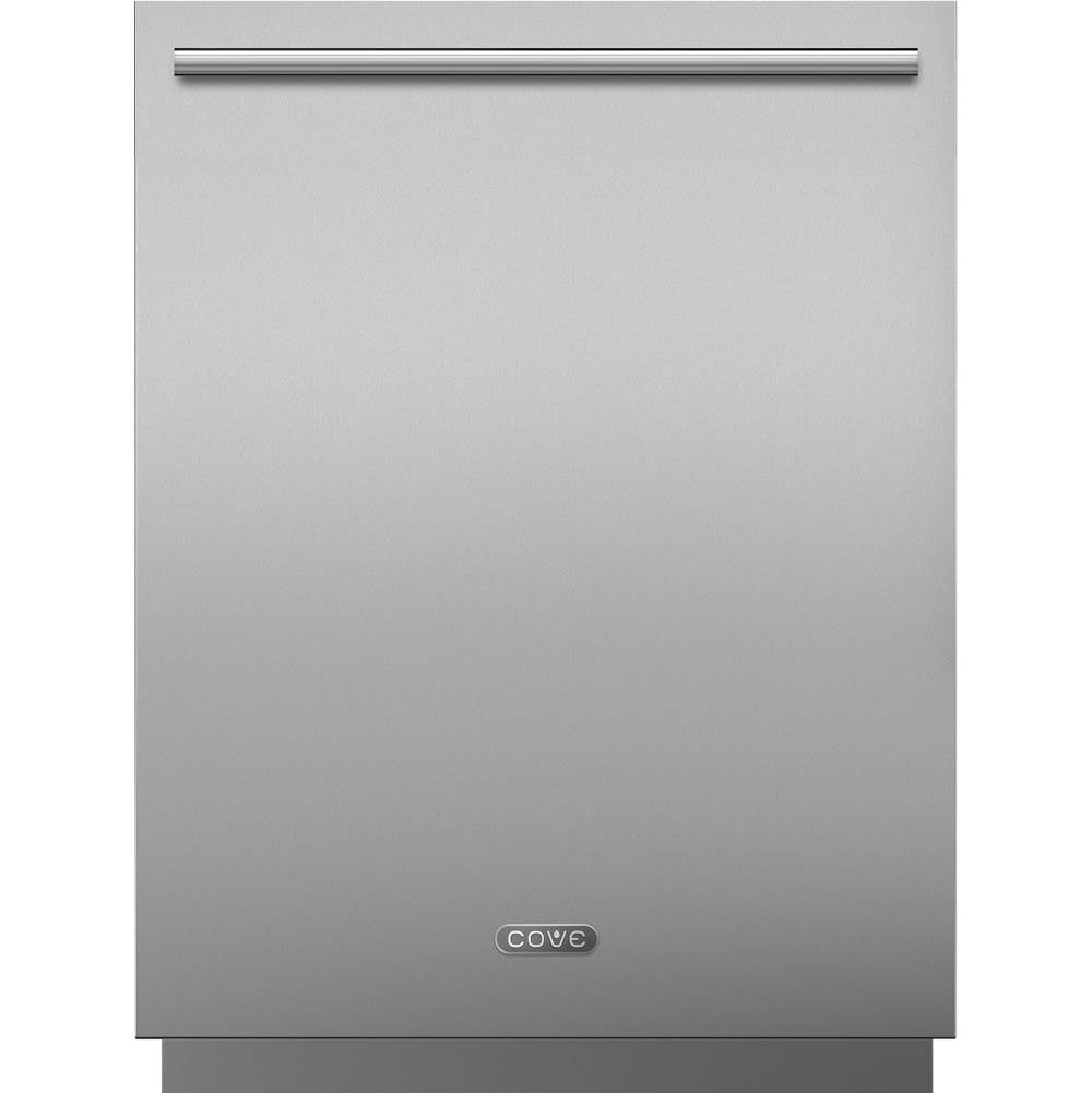 Cove - 60 cm Door Panel, Stainless, Tube Handle, 4'' Toe Kick